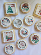 Galletas Navideñas con Lámina de Azúcar