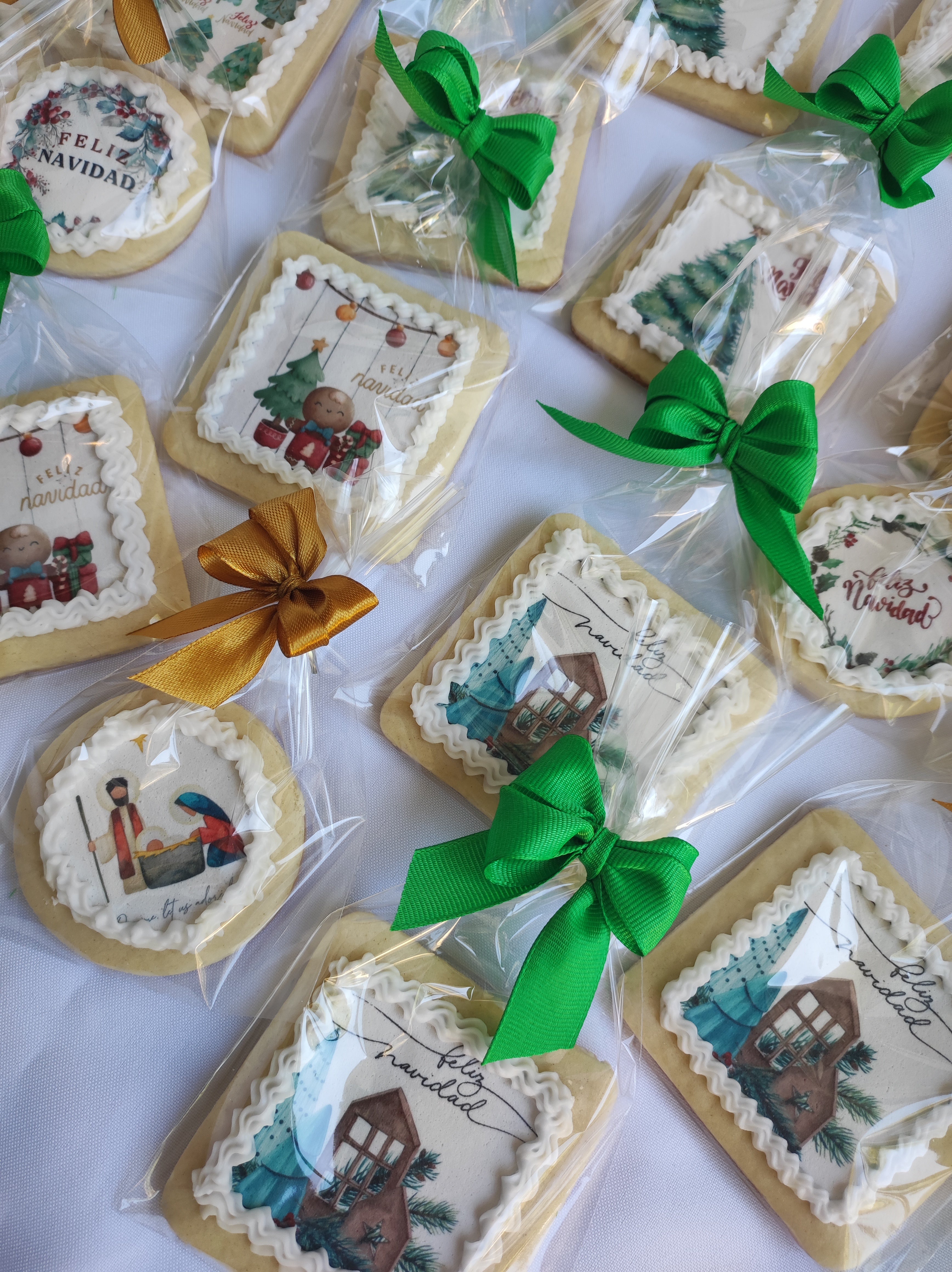 Galletas Navideñas con Lámina de Azúcar