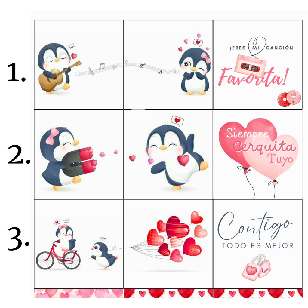 Box "Pingüinos Enamorados"