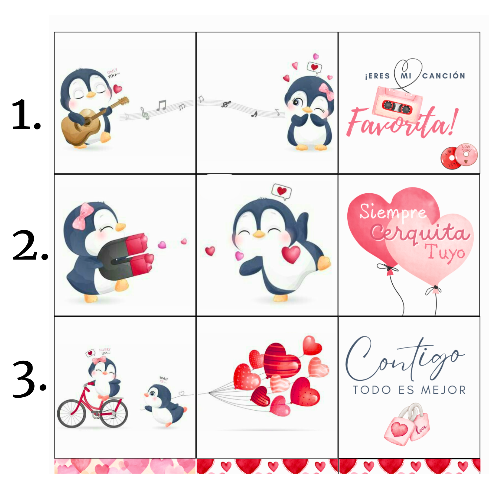 Box "Pingüinos Enamorados"