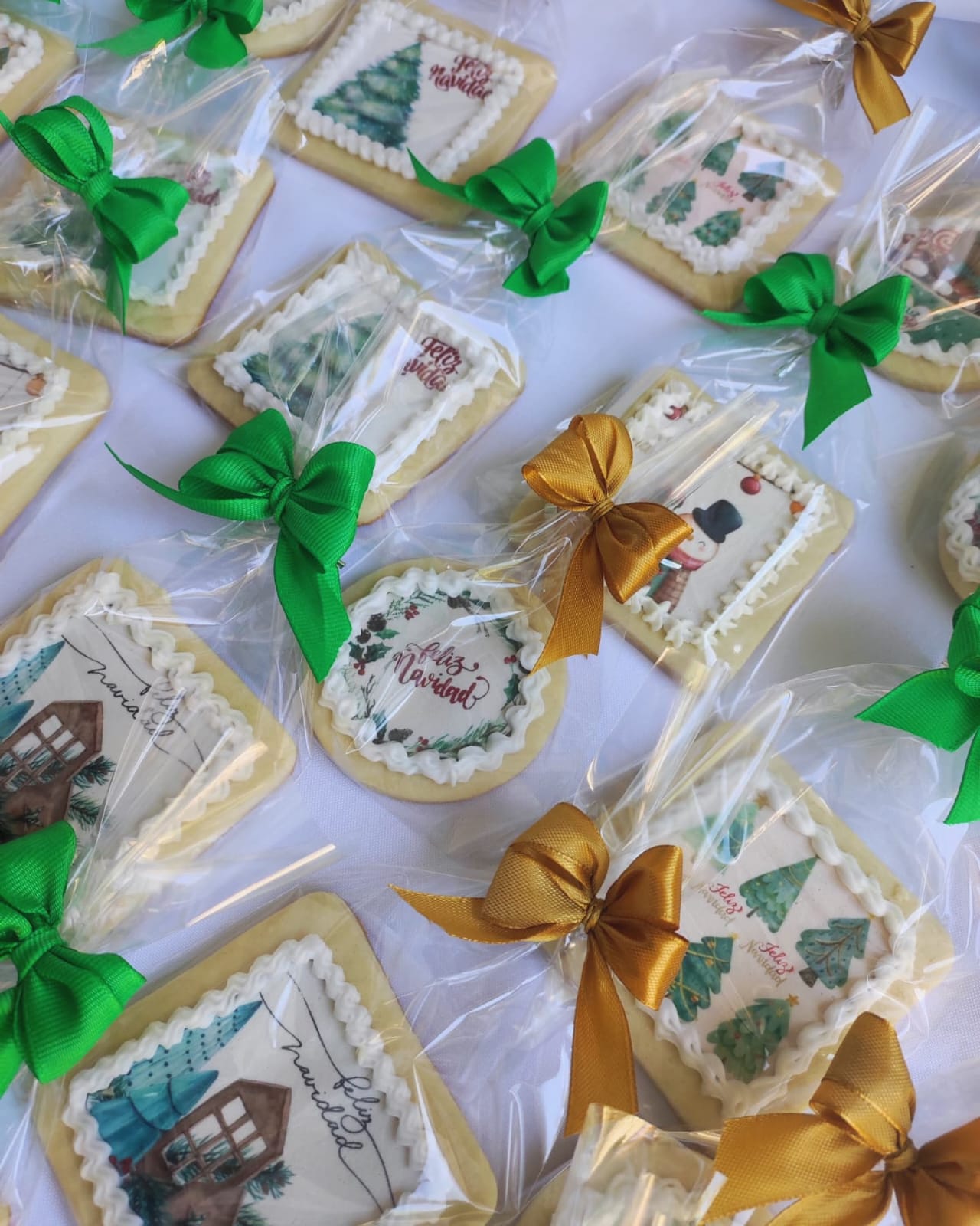 Galletas Navideñas con Lámina de Azúcar