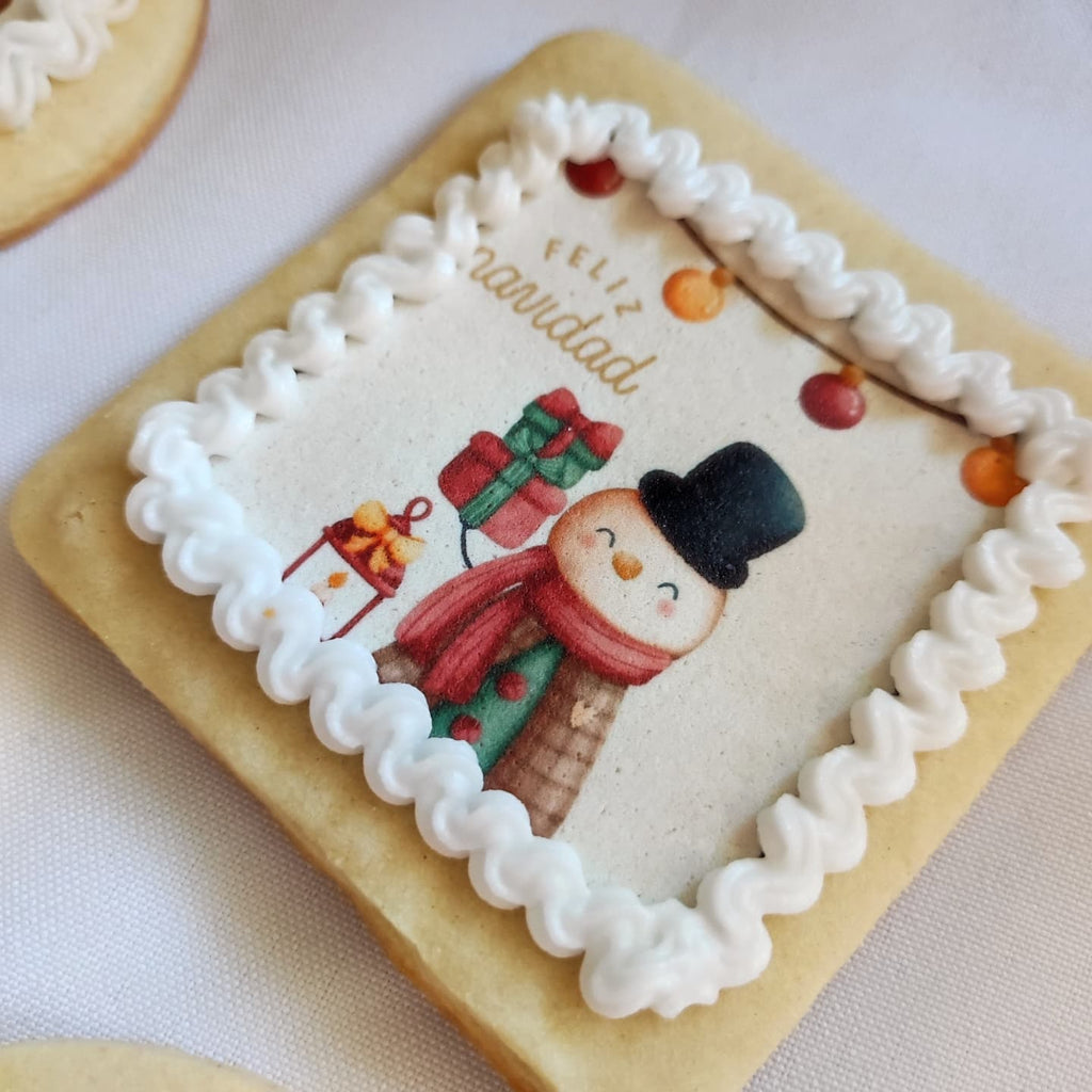 Galletas Navideñas con Lámina de Azúcar
