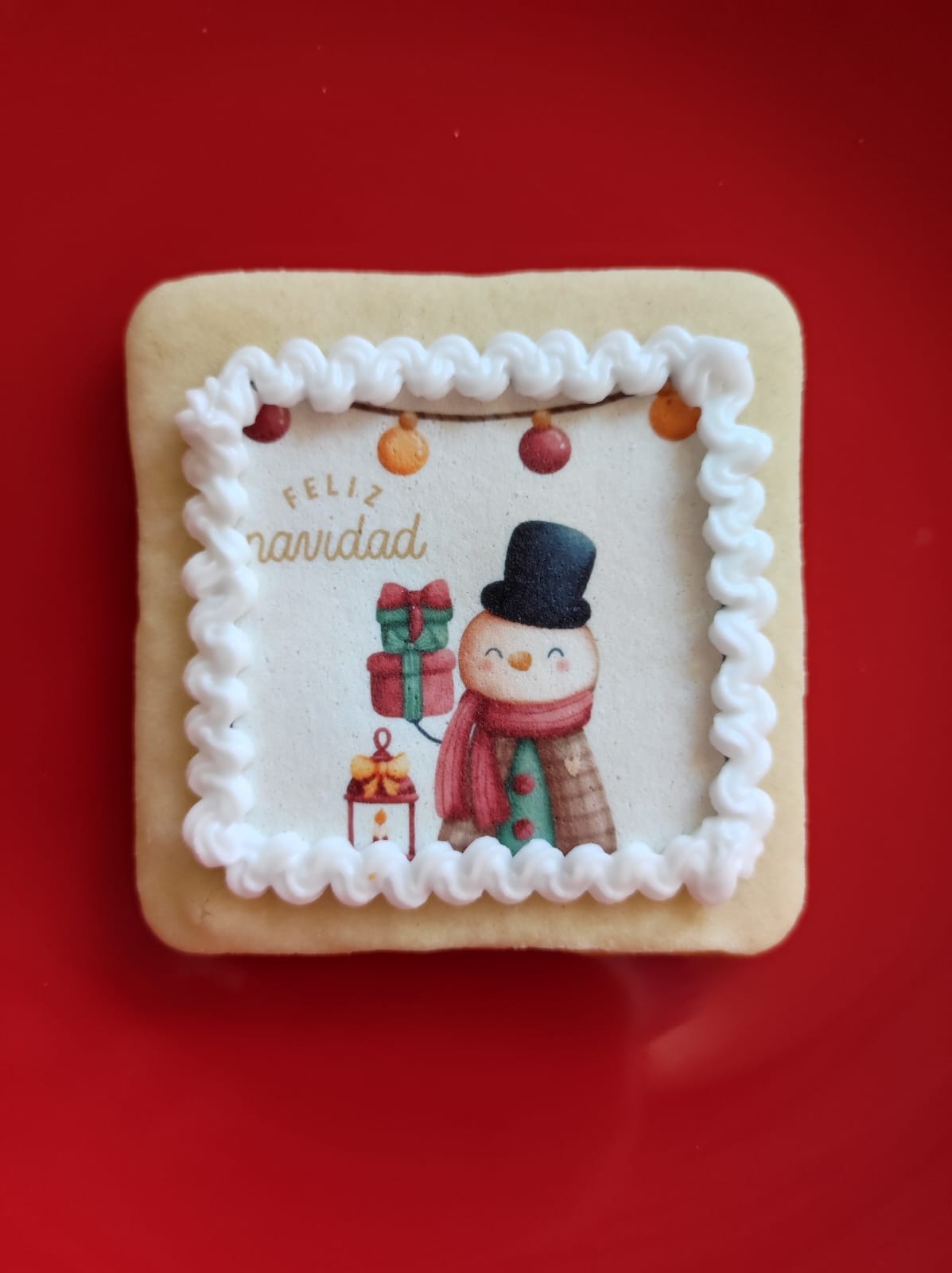 Galletas Navideñas con Lámina de Azúcar