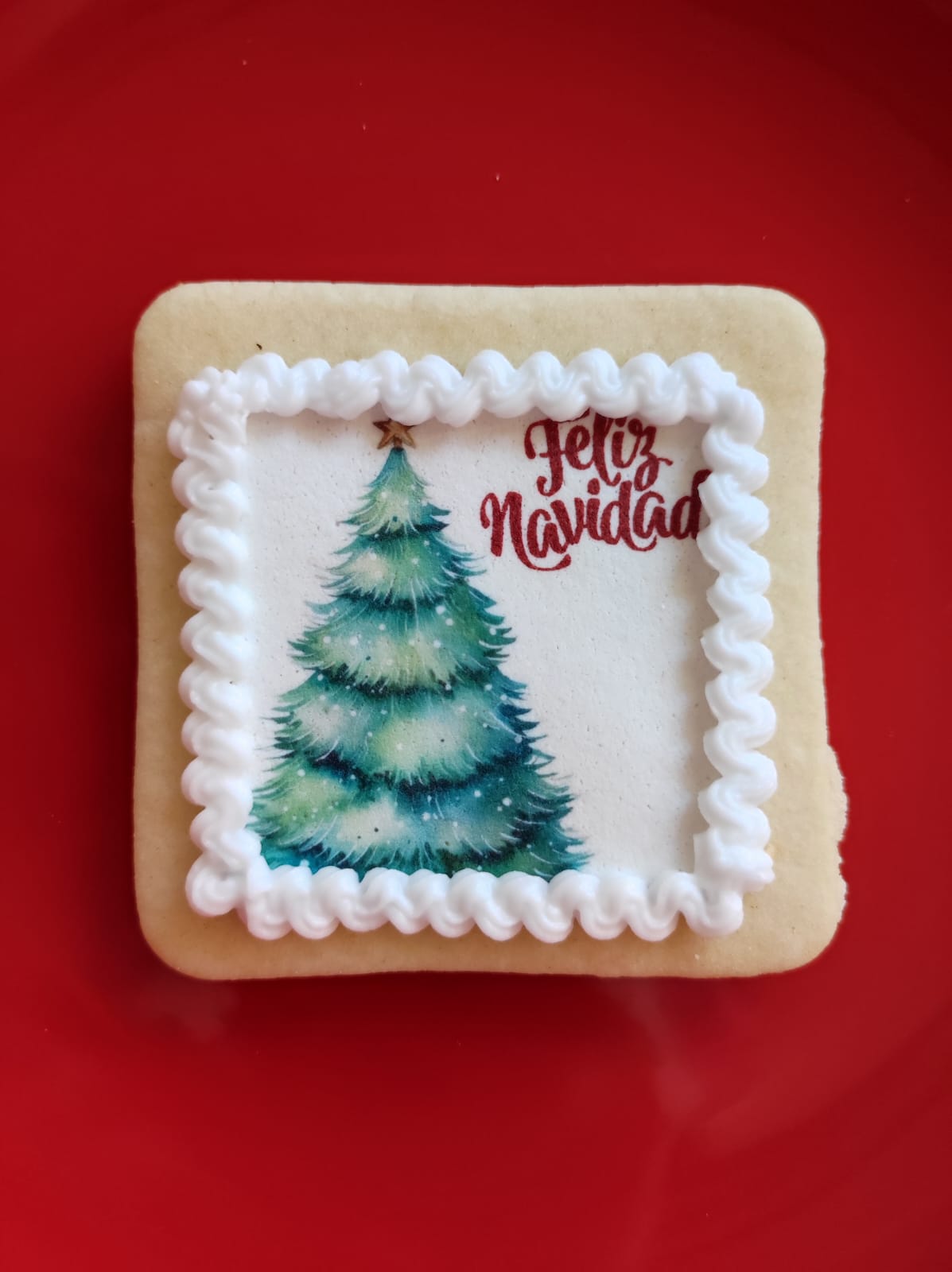 Galletas Navideñas con Lámina de Azúcar