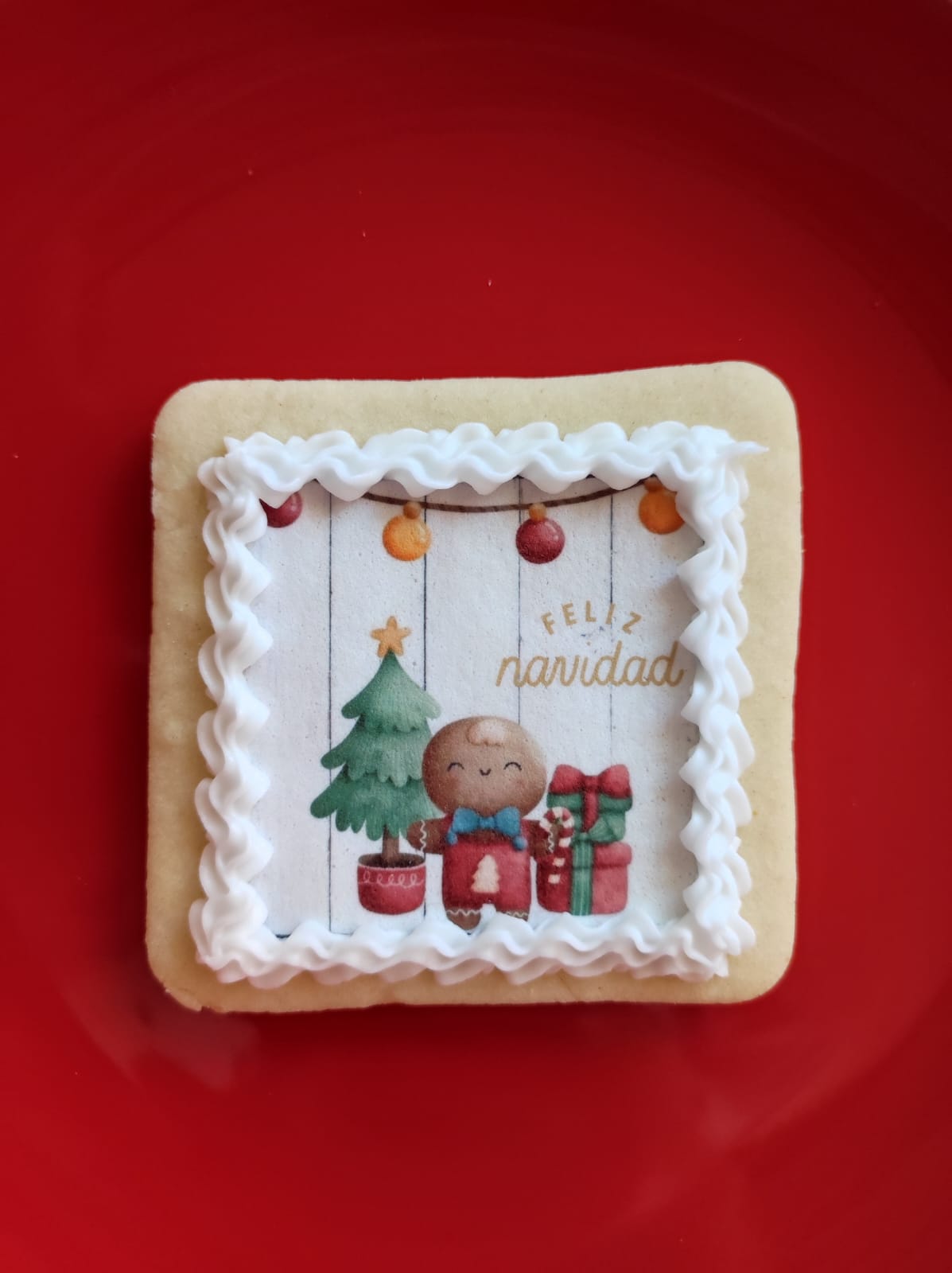 Galletas Navideñas con Lámina de Azúcar