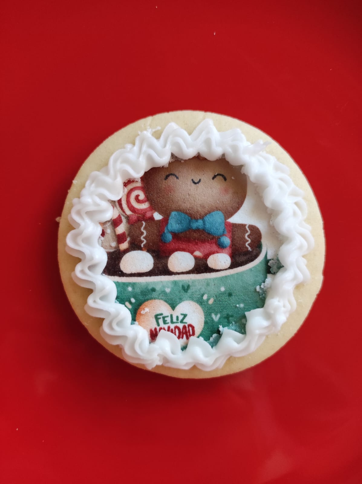 Galletas Navideñas con Lámina de Azúcar